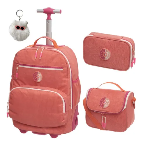 Kit Mochila Rodinha Crinkle Pack Life Lancheira Estojo Box Parcelamento Sem Juros Kit Mochila Rodinha Crinkle Pack Life Lancheira Estojo Box Parcelamento Sem Juros