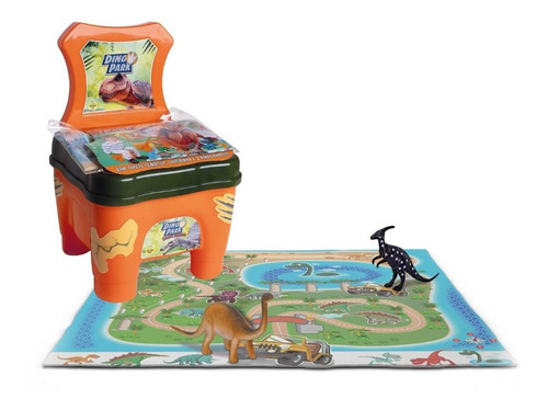 Cadeirinha De Brinquedo Dino Park Com Dinossauro E Tapetinho