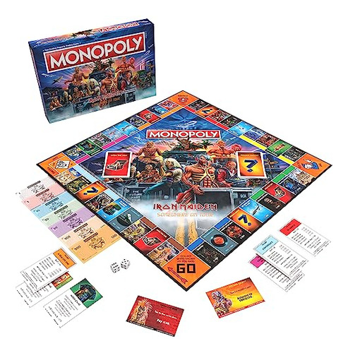 Juego De Mesa Usaopoly Monopoly Iron Maiden +8 Años