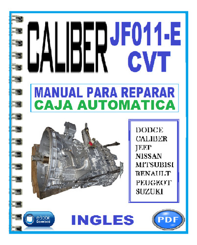 Manual Taller Caja Automática Dodge Caliber Cvt Jf-011 E  