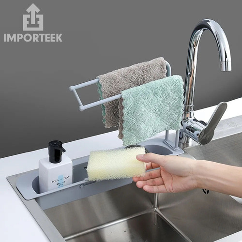 . Organizador Cocina Toallero Lavabo Fregadero Fibra Jabon