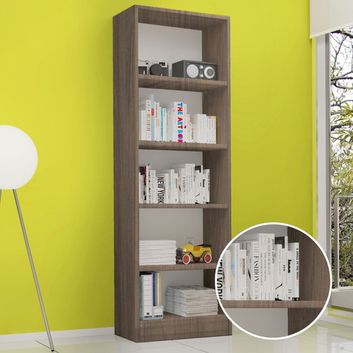 Biblioteca Con Estantes Moderna Mueble 60x32x183cm Decohoy