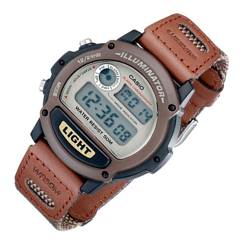 Imagen 2 de 7 de Reloj Casio W-89hb Unisex Forester Illuminator Tela Velcro