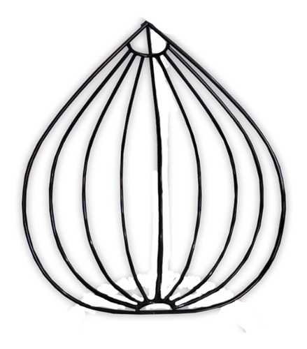 Imagen 4 de 7 de Base De Hierro Para Hamaca Colgante Desmontable Color Negro