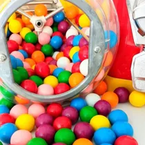 Comprar 100 Chicletes Coloridos Maquina Bolinha Vending Machine