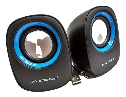 Caixa De Som X-cell Xc-cm-01 - 5w Rms  - Azul