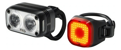 Luz Bicicleta Delantera Trasera Usb Knog 600 Lumens +soporte Color Blanco Y Rojo