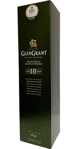Imagen 4 de 6 de Whisky Glen Grant 10 Años Single Malt 1 Litro Estuche