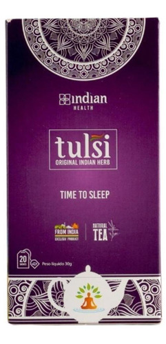 Chá Tulsi Sleep C/ 20 Sachês - Indian Heath