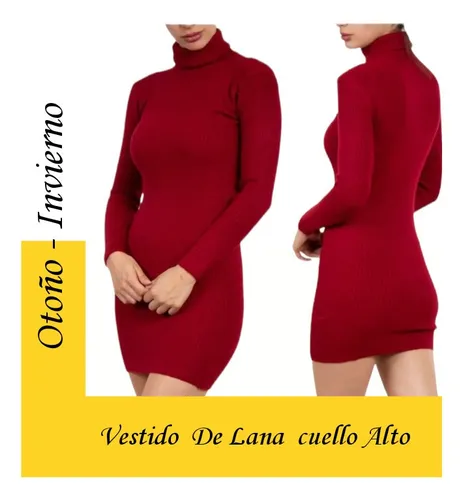 Vestido Cl sico Cuello Alto Para Dama Cuotas sin inter s