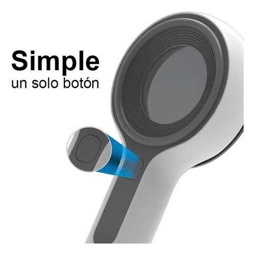 Dermatoscopio Diagnostico Piel Lupa Luz Led Recargable Usb