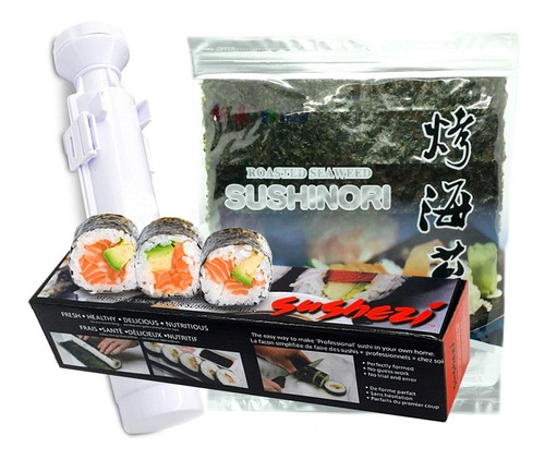 Combo!! Maquina Para Hacer Sushi + Algas Nori 10u Regalo