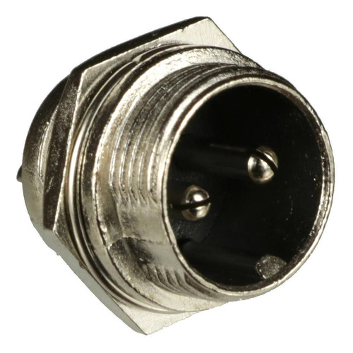 5 Par Conector Mike Circular Gx16 2 Vias Para Painel E Cabo