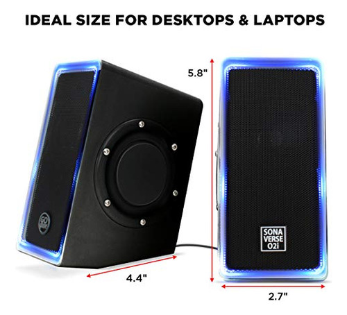Bocinas Gogroove Para Computadora Para Juegos Con Luz Led