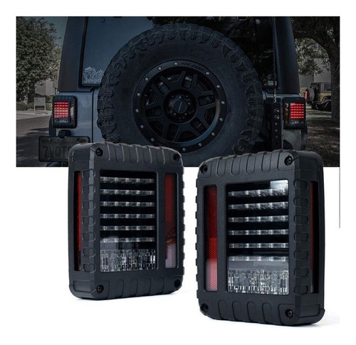 2 Piezas De Luz Trasera Integrada Para Jeep Wrangler Jk Jku