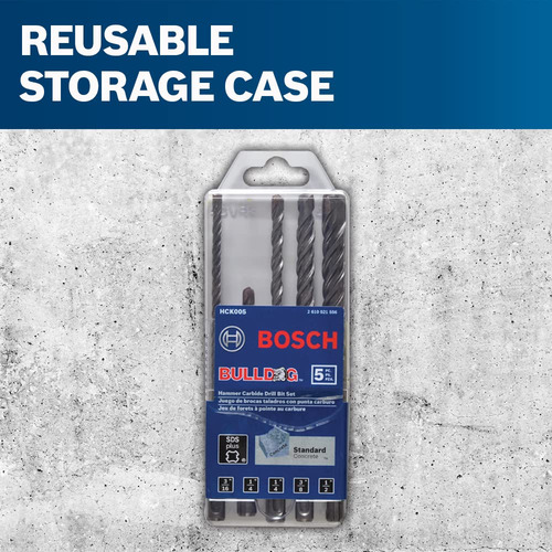 Juego De Brocas Perforadoras Bosch Hck005 Sds-plus Bulldog D