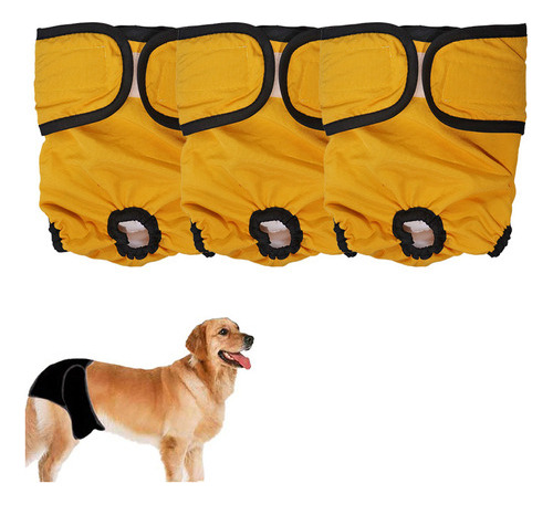 [paquete De 3] Pañales Reutilizables Para Perros, Pantalones