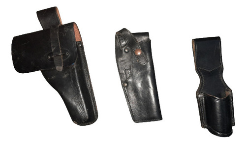 Porta Pistola-porta Revolver-porta Tonfa/baston Cuero(combo) (Usado)