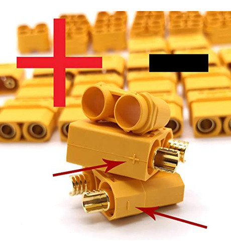 Conector Makerdoit Xt90 Con Tapa Para Puntos De Soldadura (1