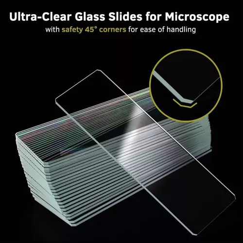 100 Portaobjetos Y 100 Cubreobjetos Para Microscopía
