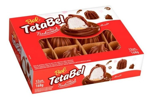 Tetabel Marshmallow Chocolate Tradicional C/12un - Bel