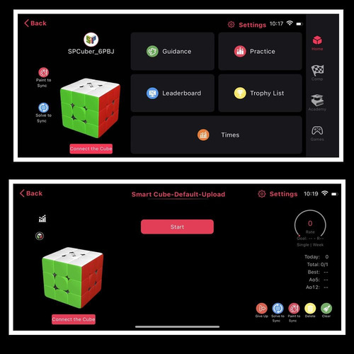 Liangcuber Qy Toys Smart Cube 3x3 Speed Cube Magnético Sin