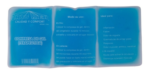 Compresa Gel Frio Calor Terapeutica Premium Triple