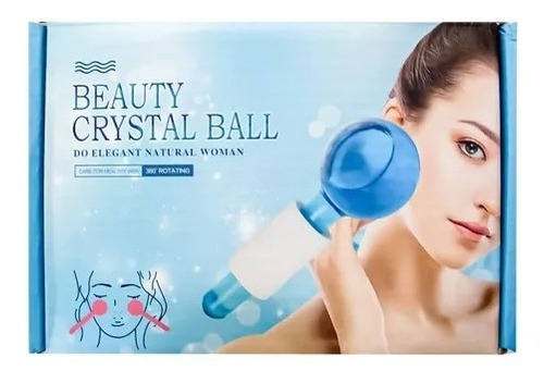 Masajeador Facial Tonifica, Bola Cristal Hielo Frio Belleza 