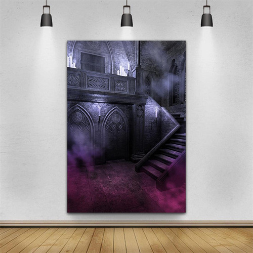 Aofoto - Fondo De Escalera De Castillo De Estilo Gótico Somb