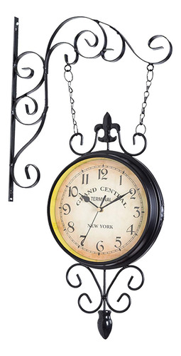 Reloj De Pared De Doble Cara Para Estación, Reloj De Pared