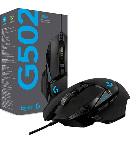 Imagen 1 de 3 de Mouse Gamer Logitech G502 Hero 11 Botones Usb 16000dpi