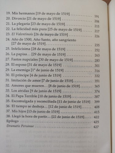 El Diario Intimo De Lucrecia Borgia. Joachim Bouflet. Diana
