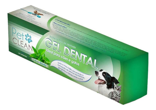 Pasta De Gel Dental Para Cães E Gatos  60g Pet Clean
