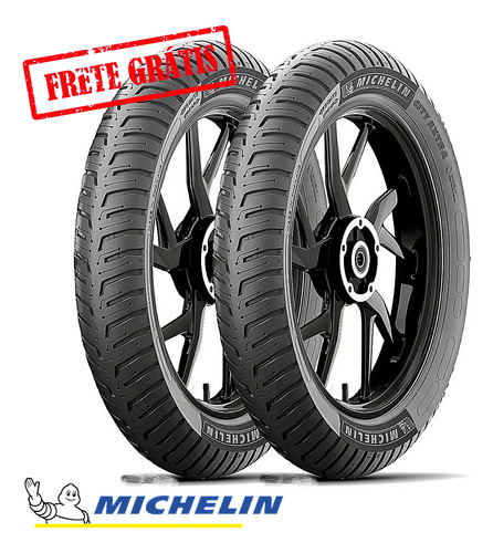 Par Pneu Michelin S/c Factor Titan 150 160 100/90+ 80/100-18