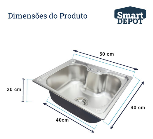 Cuba Cozinha Gourmet Inox Com Acessórios Square
