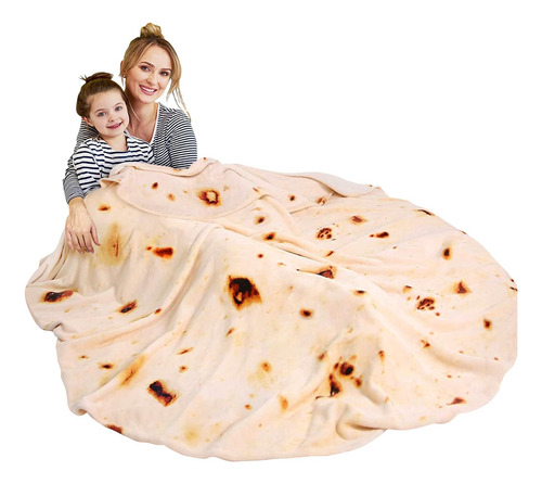 Manta Gigante De Tortilla De Burrito De 71 Pulgadas De Doble