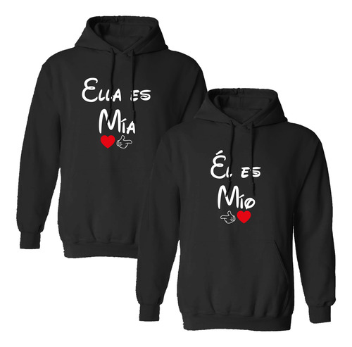 Paquete Sudaderas Parejas San Valentin Ella Es Mia El Es Mio