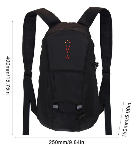 Mochila Led Turn Signal, Mochila Reflectante Con Luz