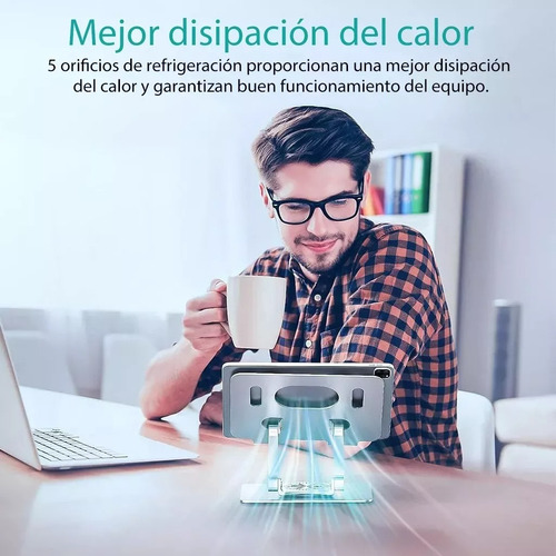 Base De Soporte Ajustable Plegable Giratorio 360 Para Tablet