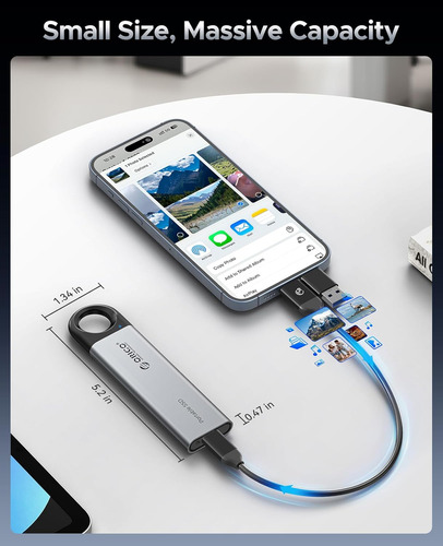 Orico 1tb External Ssd Up To 1050mb/s, Hanging Hole Desig...