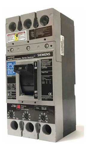 Interruptor Termomagnetico 3p 200a Siemens Sentron Fxd63b200