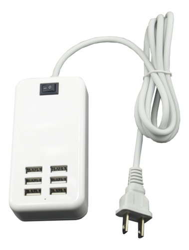 Cargador De Teléfono Usb De 6 Puertos Usb, Carga De Enchufe