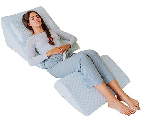 Juego De Almohadas Ortopédicas Ajustables En Forma De Cuña P