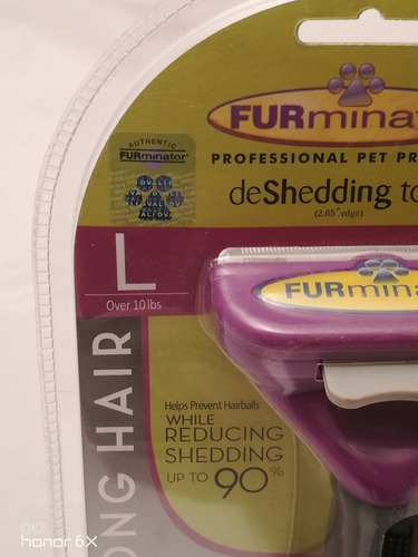 Cepillo Furminator Gatos Talla L Pelo Largo Mas De 10 Lbs