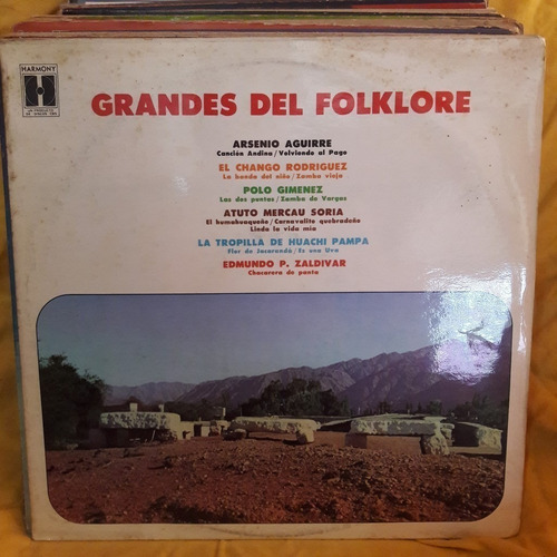 Vinilo Grandes Del Folklore Huachi Pampa Mercao Soria F2