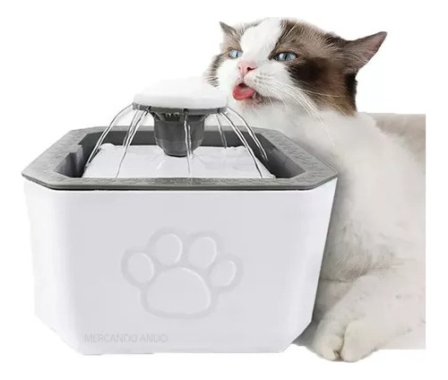 Fuente Bebedero De Agua Para Mascotas Gato Perro 2.5 L 