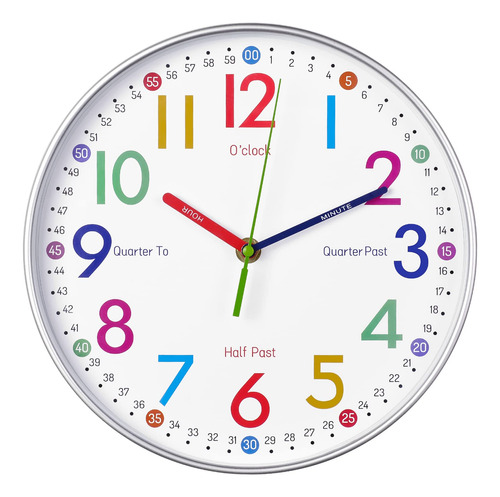Reloj De Enseanza De Tiempo  Reloj De Aprendizaje Para Nios