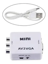 Comprar Conversor Adaptador Av-rca A Vga  Convierte Señal Rca A Vga
