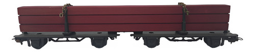 Nico 2 Vagones Playos Transporte De Maderos Paya H0 (vcv 16) (Usado)