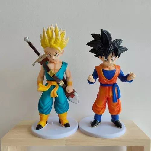 Boneco Estátua Goku Criança Dragon Ball Z 18cm C/ Base